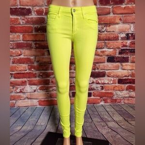 Joe's "Flawless" Mid Rise Skinny Jeans Size 26 Bright fluorescent standoutNWOTS